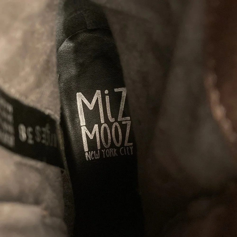 Miz Mooz Niles Boots Brown Leather Strap Buckles EU 38 Women's 7.5-8 Distressed - Picture 10 of 10